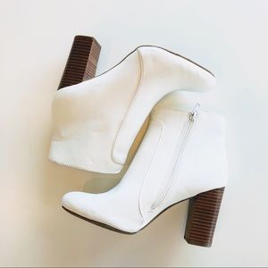 Mia White Ankle Boot